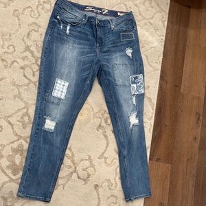 Seven Brand Stylish Blue Patchwork Women Jeans